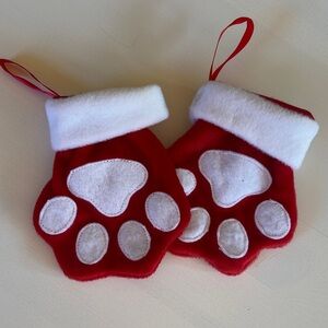 Paw Print Christmas Stockings